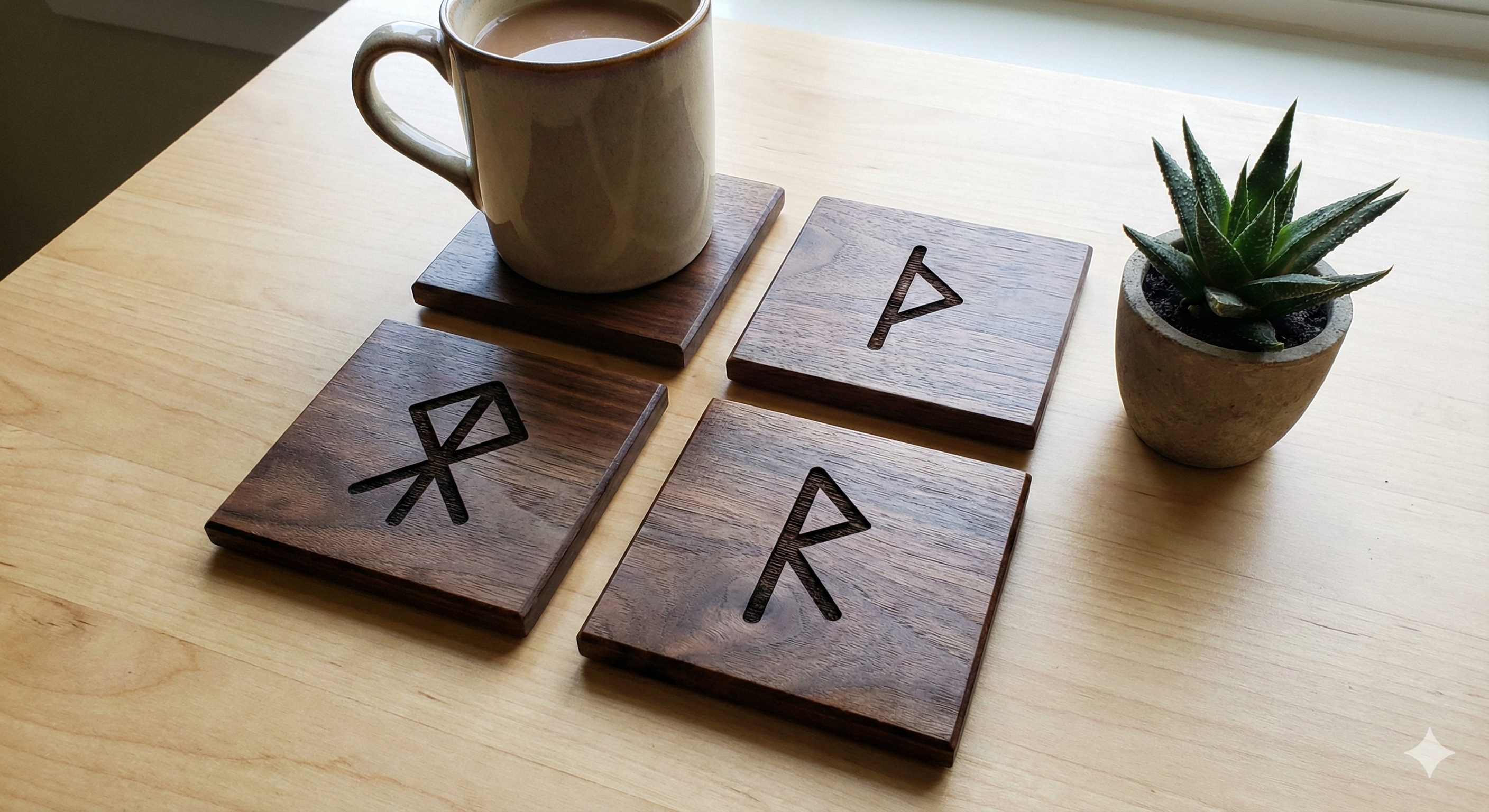 Elder Futhark Coaster Set